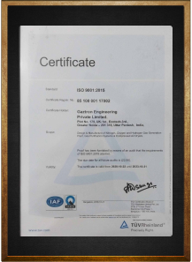 ISO 9001 : TUV Certificate